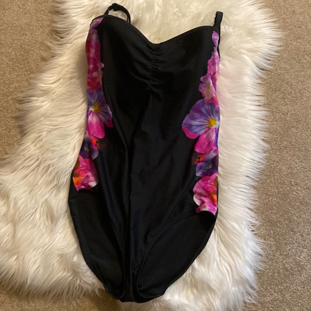 Panache Swim 34DDD Violets One Piece